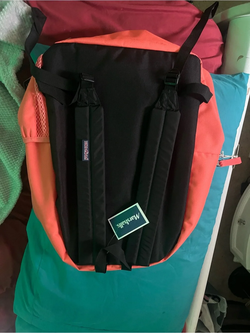 Jansport Bright Coral-Orange Laptop Backpack